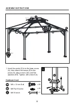 Предварительный просмотр 8 страницы Allen + Roth 0774145 Assembly Instructions Manual