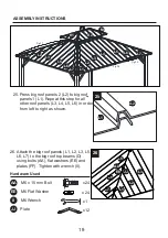 Предварительный просмотр 19 страницы Allen + Roth 0774145 Assembly Instructions Manual