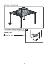 Предварительный просмотр 21 страницы Allen + Roth 0774145 Assembly Instructions Manual