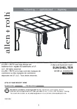 Предварительный просмотр 1 страницы Allen + Roth 0915439 Assembly Instructions Manual