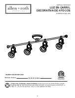 Preview for 6 page of Allen + Roth 17624-000 User Manual