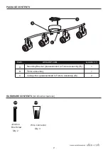 Предварительный просмотр 2 страницы Allen + Roth 19535-000 User Manual