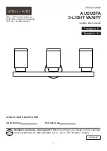 Предварительный просмотр 1 страницы Allen + Roth 2525802 Manual