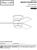 Allen + Roth 3MVR44BSD User Manual preview