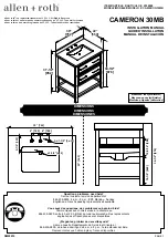 Allen + Roth CAMERON 30MB Installation Manual предпросмотр