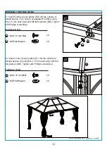 Предварительный просмотр 15 страницы Allen + Roth L-GZ604PCO-F 0697455 Assembly Instructions Manual