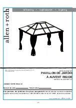 Предварительный просмотр 21 страницы Allen + Roth L-GZ604PCO-F 0697455 Assembly Instructions Manual