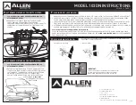 Preview for 2 page of Allen Sports 103DN Instructions Manual