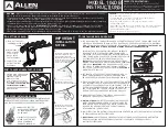 Preview for 1 page of Allen Sports 104DB Instructions