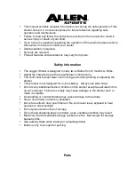 Preview for 3 page of Allen Sports AST206 Owner'S Manual