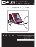 Preview for 2 page of Allen Sports T2 BIKE TRAILER Instructional Owner'S Manual