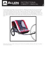 Preview for 6 page of Allen Sports T2 BIKE TRAILER Instructional Owner'S Manual