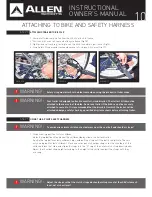 Preview for 10 page of Allen Sports T2 BIKE TRAILER Instructional Owner'S Manual