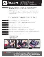 Preview for 11 page of Allen Sports T2 BIKE TRAILER Instructional Owner'S Manual