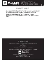 Preview for 12 page of Allen Sports T2 BIKE TRAILER Instructional Owner'S Manual