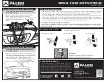 Preview for 2 page of Allen Sports ZN102 Instructions