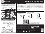 Preview for 2 page of Allen Sports ZN103 Instructions