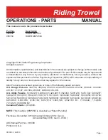 Preview for 3 page of allen 060800 Operations & Parts Manual