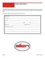 Preview for 8 page of allen 066604 Operations & Parts Manual