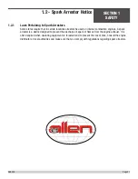 Preview for 21 page of allen AMM12H13 Operations & Parts Manual