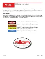 Preview for 18 page of allen AT-16 Operations & Parts Manual