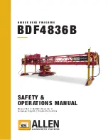 allen BDF4836B Safety & Operation Manual preview