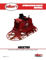 allen HDX750 Operations & Parts Manual preview