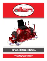 Preview for 1 page of allen MP215 Operations & Parts Manual