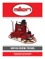 Preview for 1 page of allen MSP455 Operations & Parts Manual