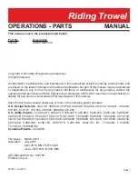 Preview for 3 page of allen MSP455 Operations & Parts Manual