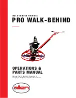 allen PRO WALK-BEHIND Operations & Parts Manual preview