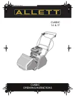 Allett Classic 14 Operating Instructions Manual preview