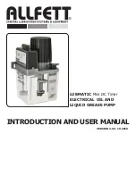 Allfett LUBMATIC MINI Series Introduction And User Manual preview