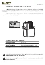 Preview for 10 page of Allfett LUBMATIC MINI Series Introduction And User Manual