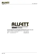 Предварительный просмотр 20 страницы Allfett Multi Line ALL-10 Series Introduction And User Manual