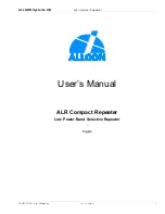 Предварительный просмотр 2 страницы Allgon ALR Compact Repeater User Manual