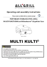 Preview for 1 page of ALL'GRILL 200200 Operating & Assembly Instructions