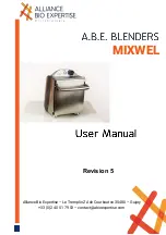 Alliance Bio Expertise MIXWEL User Manual preview