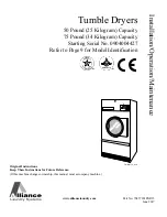 Preview for 1 page of Alliance Laundry Systems 0904004427 Installation Operation & Maintenance