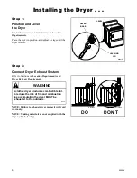 Preview for 8 page of Alliance Laundry Systems 505828 Installation And Operation Instructions Manual