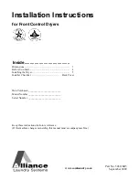 Preview for 1 page of Alliance Laundry Systems 506126R5 Installation Instructions Manual