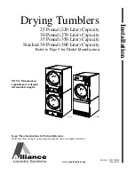 Alliance Laundry Systems 70223701R2 Installation Manual preview