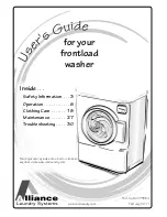 Alliance Laundry Systems 802753R4 User Manual preview