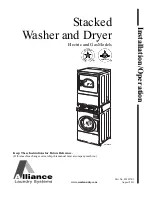 Preview for 1 page of Alliance Laundry Systems 802957R3 Installation & Operation Manual