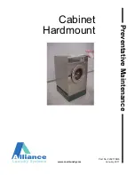 Alliance Laundry Systems Cabinet Hardmount Maintenance Manual preview