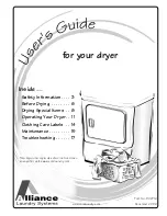 Alliance Laundry Systems DRY2024N User Manual предпросмотр