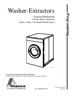 Alliance Laundry Systems F232139R3 Programming Manual preview