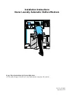 Alliance Laundry Systems Home laundry Automatic Clothes Installation Instructions Manual preview