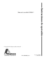 Preview for 9 page of Alliance Laundry Systems LTS80A Series Operating Instructions Manual