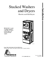 Preview for 1 page of Alliance Laundry Systems LTZ87A*H0902 Series Installation Instructions Manual